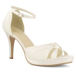 Chaussures Mariage Satin Et Dentelle Ă Bout Ouvert Alba Avalia