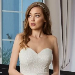 Body Mariée Bustier Cœur Scintillant Glycine
