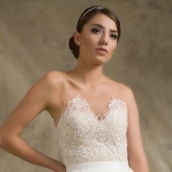 Body Mariage Illusion Dentelle Sans Manches Anthurium