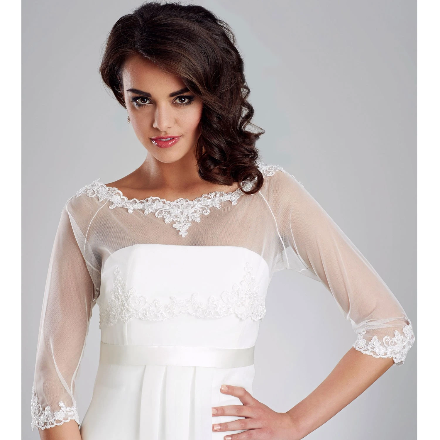 Boléro Mariage Dentelle Ivoire Ou Blanche Love