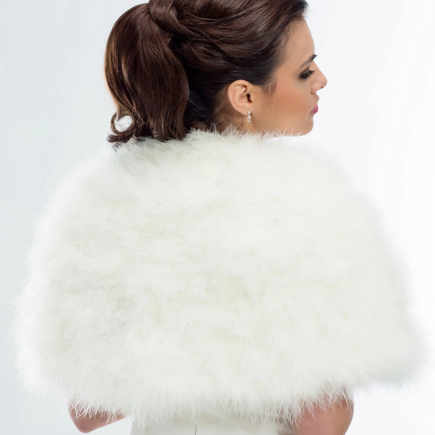 Cape Mariage Plume De Marabout Ilaria – Image 2