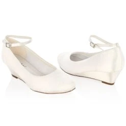 Chaussures De Mariage En Dentelle à Talon Compensé Iris