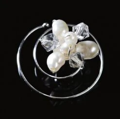 Curly Mariée Perles Nacrées Et Perles De Verre