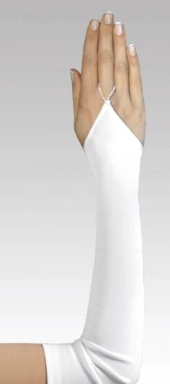 Gants De Mariage Longs En Satin Ivoire Ou Blanc Marina