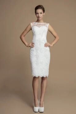 Robe De Mariée Courte Dentelle Aria