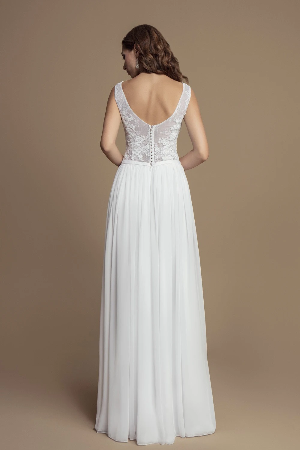 Robe De Mariée Bustier Dentelle Et Dos Nu Karolina – Image 2