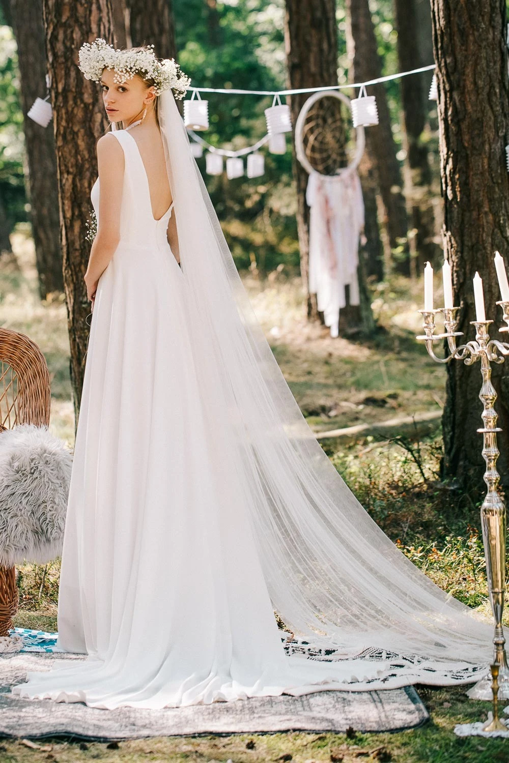 Robe De Mariée Simple Et élégante En Mousseline Nyx – Image 2