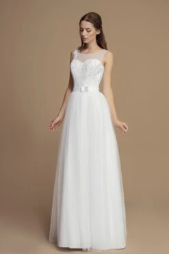 Robe De Mariage Bustier Tulle Et Dentelle Demeter