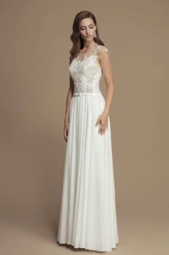 Robe De Mariage Bustier Dentelle Illusion Eleana