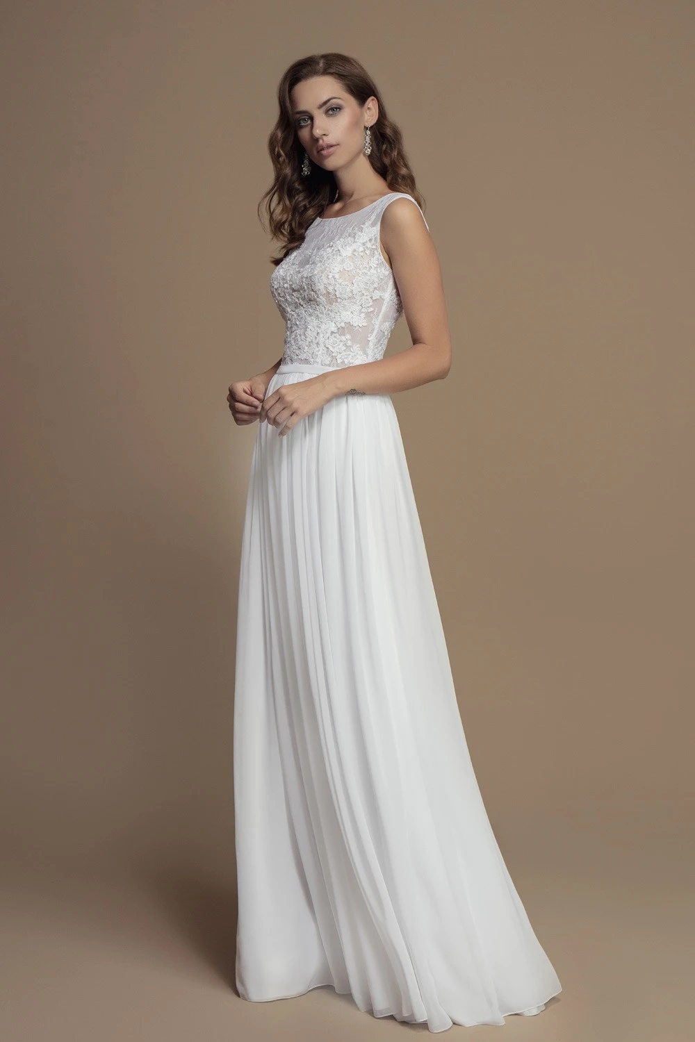Robe De Mariée Bustier Dentelle Et Dos Nu Karolina