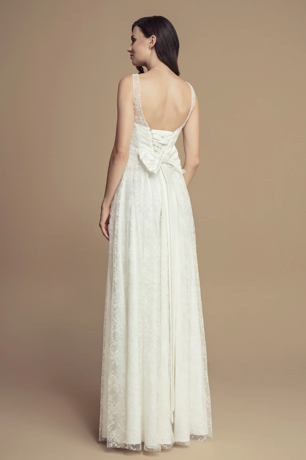 Robe De Mariée En Dentelle Et à Bretelles Lysandra – Image 2