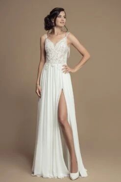 Robe De Mariée Jupe Fendue Et Dos Nu Victoria