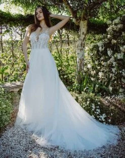 Robe Mariée Princesse Dentelle Et Sequins Luna