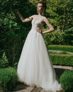 Robe De Mariage Princesse Dentelle Et Tulle Pailleté Agathe