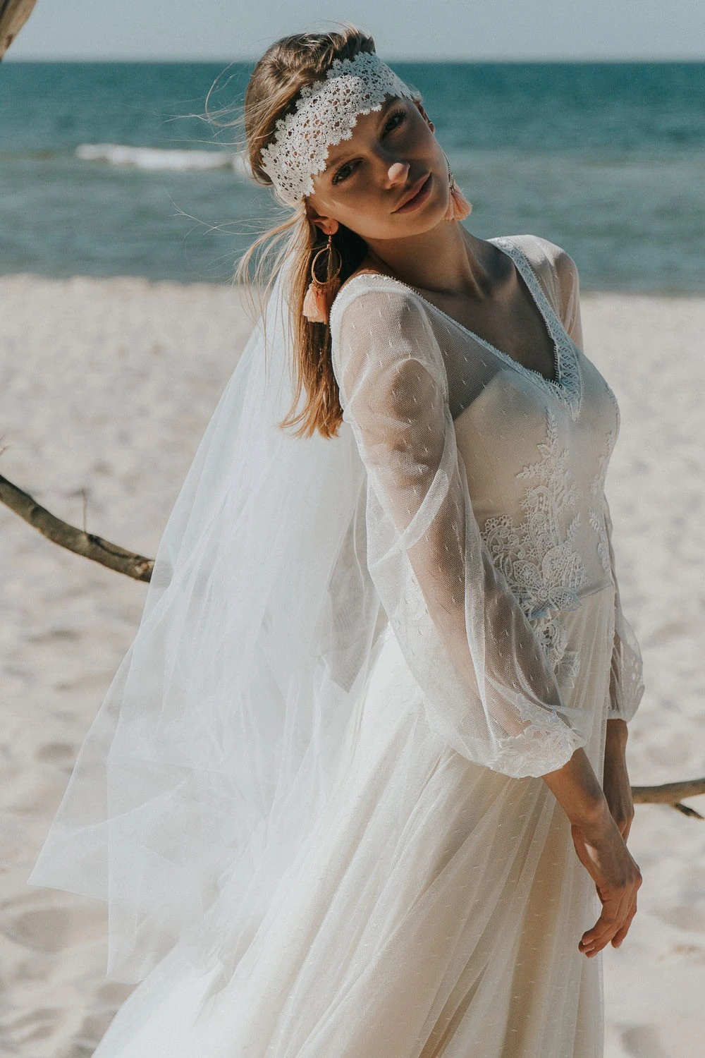 Robe De Mariée Bohème Manches Longues Ananké – Image 4