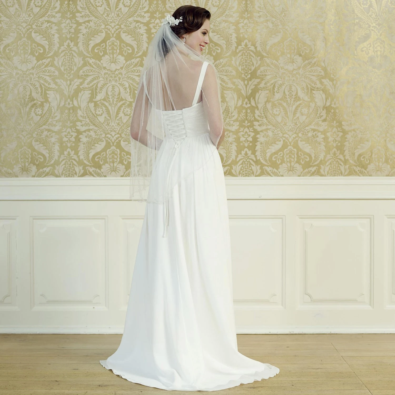 Robe De Mariée Empire à Bretelles Keira – Image 3