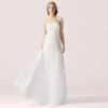 Robe De Mariée Princesse Bustier Dentelle Ivoire Aprilia