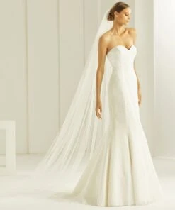 S261 - Bianco Evento Voile Long 3m Sans Bordure