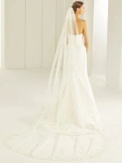 S283 - Bianco Evento Voile En Dentelle Guipure