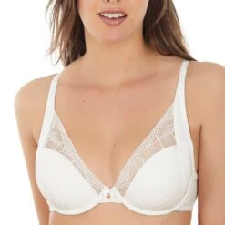 Soutien-gorge Mariage Triangle Plongeant Ivoire Oriana Selmark