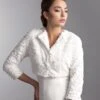 Veste De Mariage Fausse Fourrure Manches 3/4 Alessandra