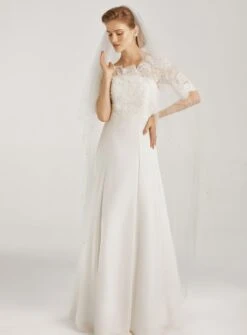 Voile De Mariée Ivoire Long Bordure Perlée Et Strass Swarovski Isabetta