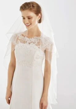 Voile De Mariée Ivoire Bordure Festonnée Fiamma