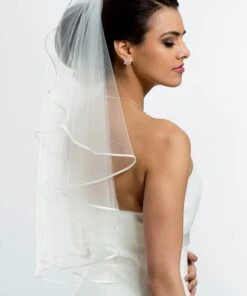 Voile Mariage Mi Long 30 Strass Swarovski Felipa