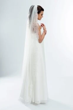 Voile De Mariée Long En Dentelle Rosalina