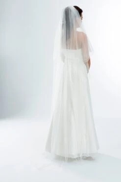 Voile Mariage à Bordure Festonnée Avec Rabat Ofelia