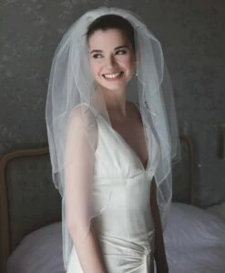 Voile Mariée Mi-long Ivoire Vintage Merlin